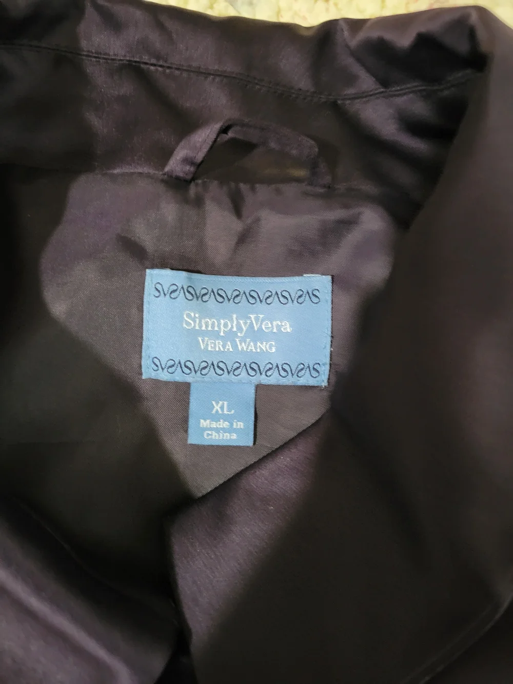 Simply Vera Vera Wang Purple Trench Coat